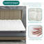 Matelas à plateau-coussin hybride de 12 pouces avec mousse viscoélastique infusée de gel, respirant et hypoallergénique-1226385625