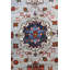 Tapis gris en laine noué à la main de conception unique 4 pi 1 po x 6 pi 4 po New Age