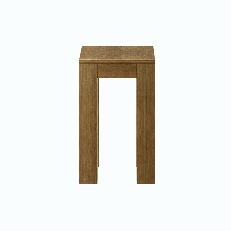 Calogero Solid Wood End Table, Pecan Wirebrush