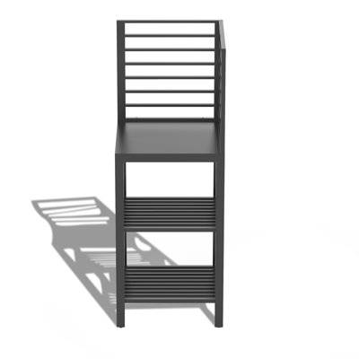 Comptoir de cuisine extérieur autoportant: pieds réglables, gris, 20,43 po x 54,3 po, îlot de cuisine en aluminium pour la préparation: comptoir spacieux, P l 54,3 po