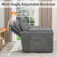 Fauteuil d'appoint pivotant à 360 °, fauteuil rembourré confortable-1299768568