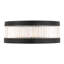 Empra, plafonnier, 24 po, noir mat, cristal transparent-360417843
