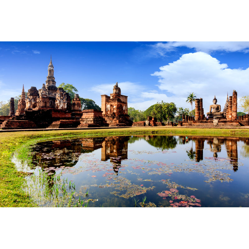 Sukhothai Historical Park - Wrapped Canvas Print, 51cm H x 76cm W x 3.8cm D