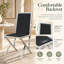 Ensemble de 2 chaises rembourrées en cuir polyuréthane avec structure en métal-831651330-831651332-831651333