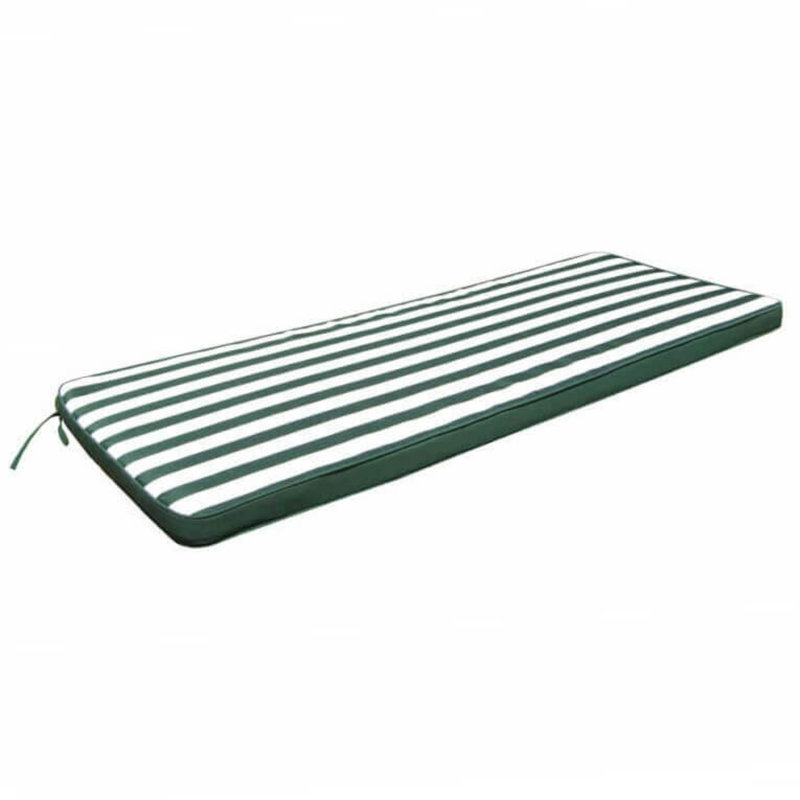 Seat Cushion, Green/White