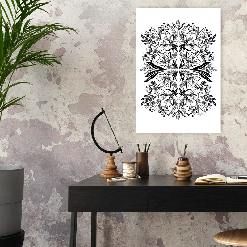 Magnolia Medley Contemporary Magnolia Flower Art, 24" H x 16" W