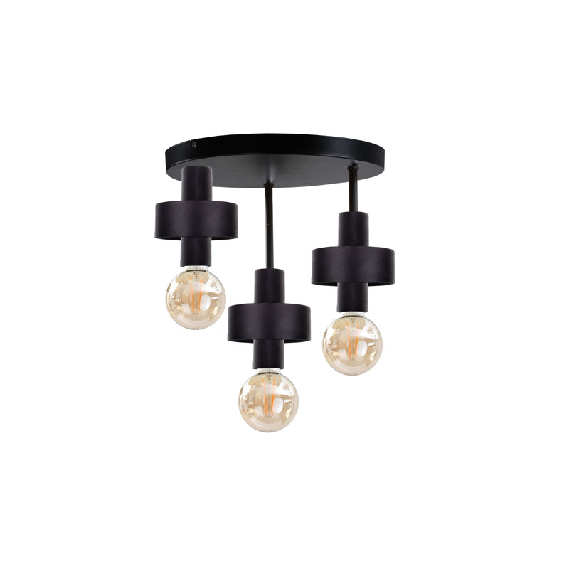 Berndien Flush Mount, Black