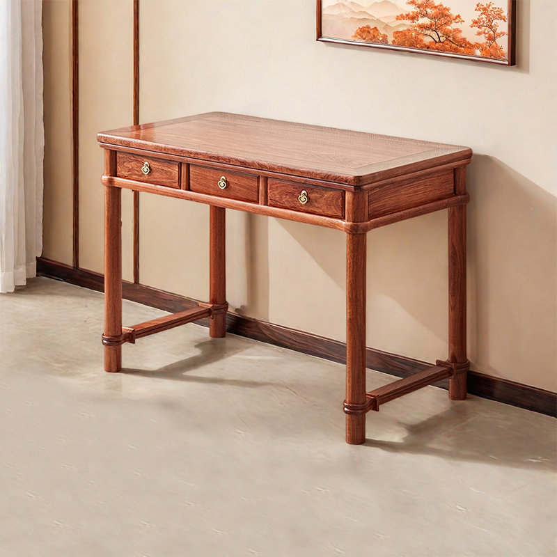 Nouveau bureau rétro haut de gamme de style chinois, H 30,71 po x l 46,46 po x P 22,83 po