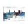Charleston Bluish Skyline by WallDecorAddict - Wrapped Canvas Print