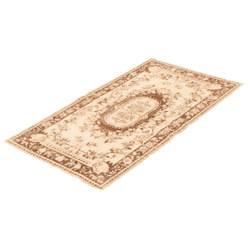 Tapis crème rétro Vincente 3 pi 10 po x 6 pi 10 po