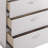 Jubi Tuxedo White High Gloss 6-Drawer Chest