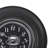 Gon Wall Clock, 20 Inch Embossed Hammered Gray Metal Frame And Dial
