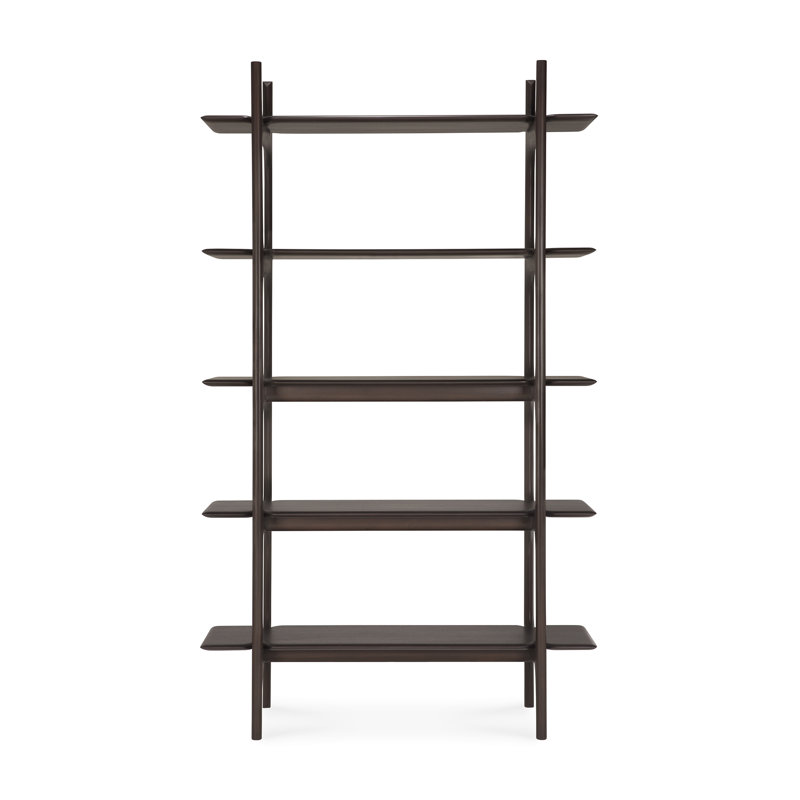 PI rack - varnished mahogany - dark brown 110/39/187, Dark Brown