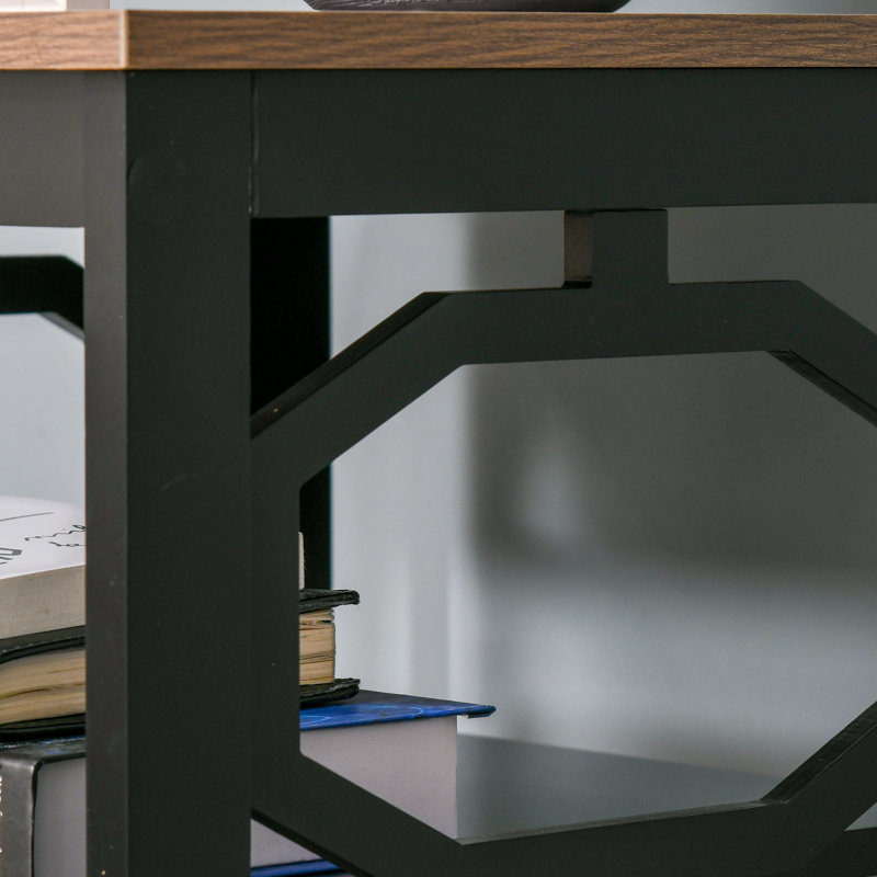 Table de bout avec rangement Jarion, Noir