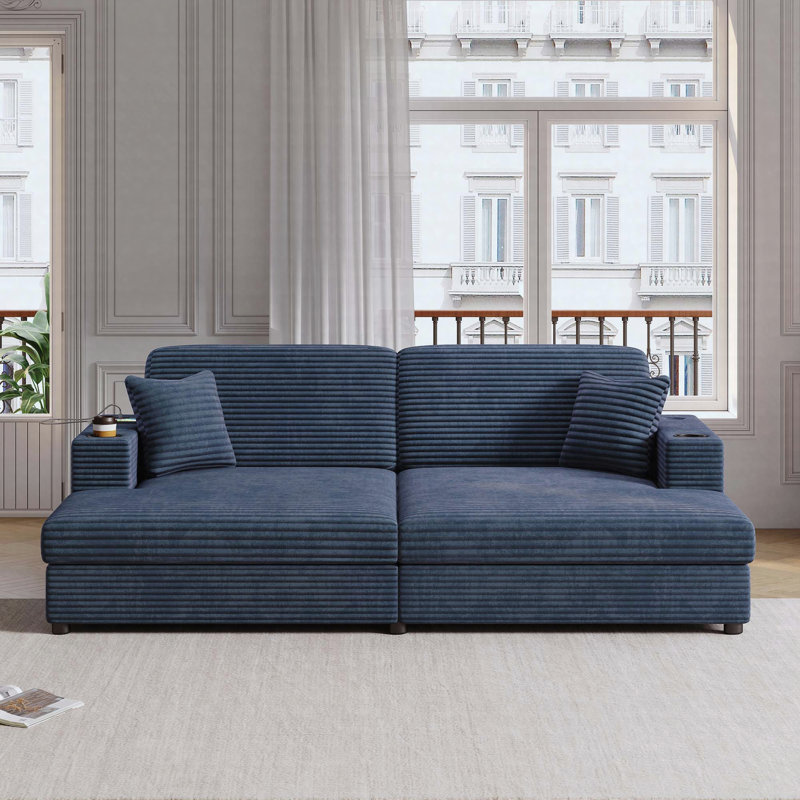 Canapé-lit 86,5 po, Blue