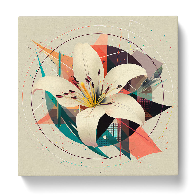 Lily Flower Bauhaus No.3 - No Frame Print