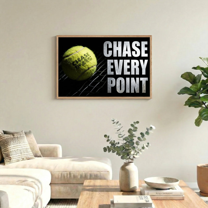 Ensemble de 1 toile murale « Chase Every Point », H 36 po x l 48 po, Natural