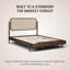Grand lit plateforme avec tête de lit en rotin naturel tissé à la main Ariston-2033339980-2033339982