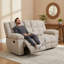 Canapé inclinable double Corduroy