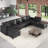 Tomario Upholstered L-Shaped Sectional Reversible-128817403