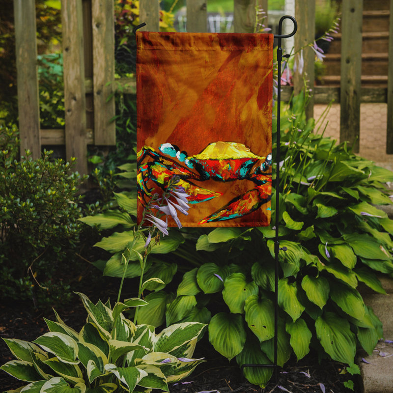 Drapeau de jardin à 2 côtés en crabe dérobe caramel