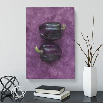 Purple Bell Peppers - Wrapped Canvas
