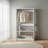 32" White Wood Walk-In Closet With One Rod