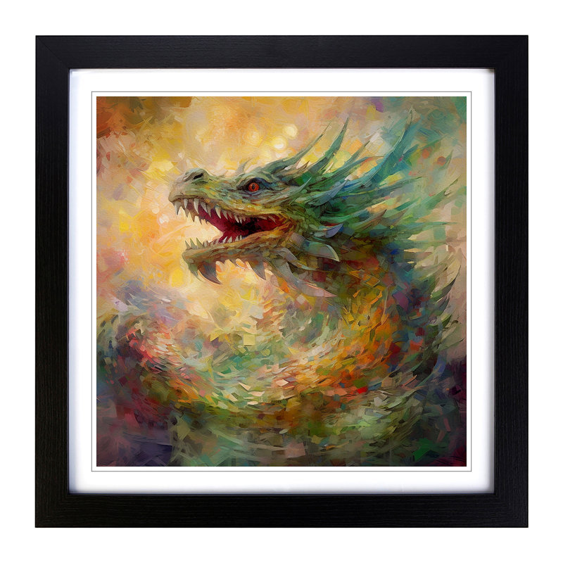 Single Picture Frame Print on Wood, Black