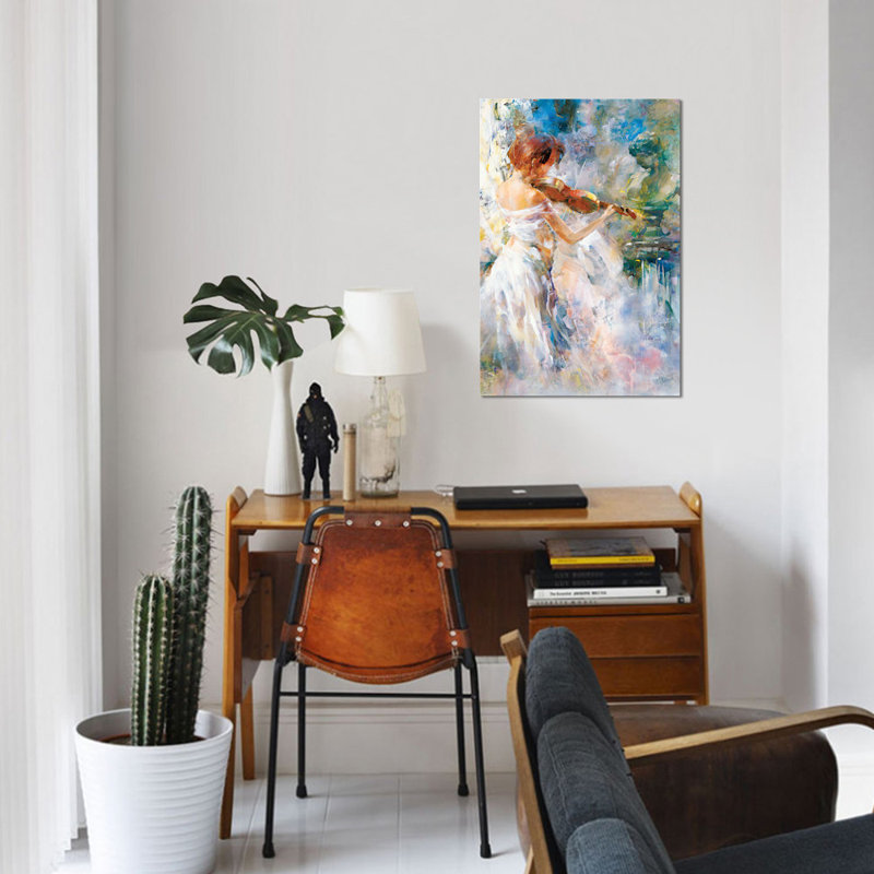 «Peace in Play», reproduction sur toile, H 12 po x l 8 po x P 0,75 po, Pas de tapis, Toile tendue