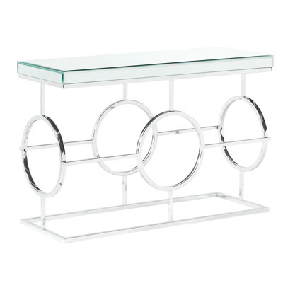 Fairhill 44'' Glass Top Console Table