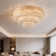 32 3-Layer Crystal Luxury LED Remote Control Ceiling Lamp