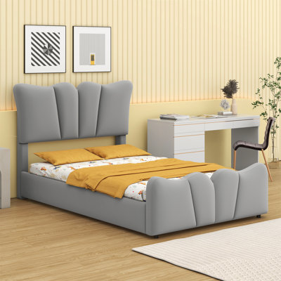 Upholstered Platform Bed Velvet Upholstered Bed