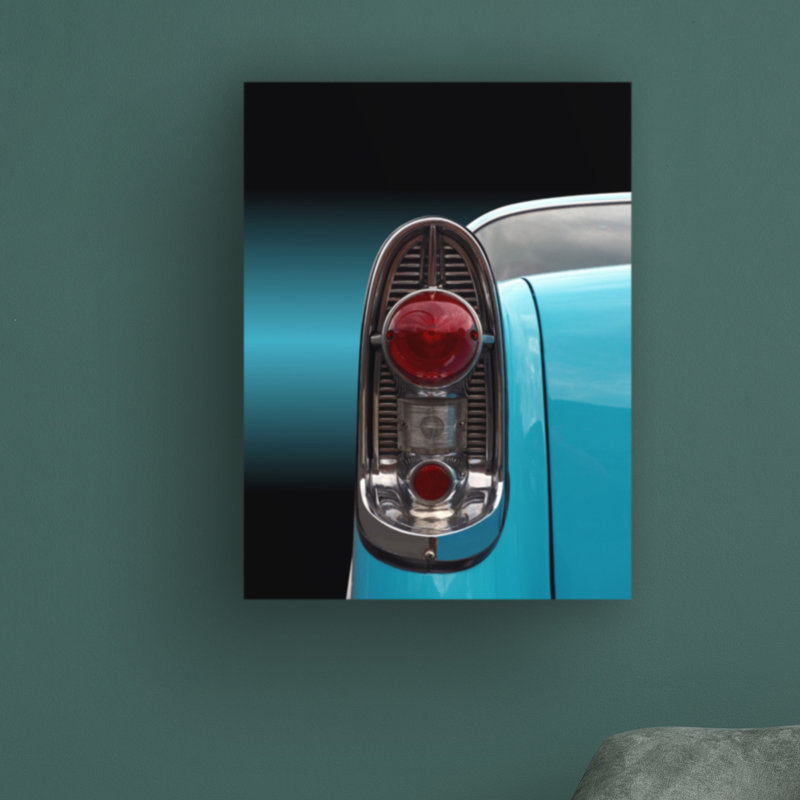 «Us Classic Car Bel Air 1956» par Bicate Gube, reproduction d'art graphique sur toile tendue, H 19 po x l 14 po x P 2 po
