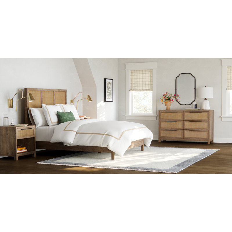 Cara Cane Bed, King