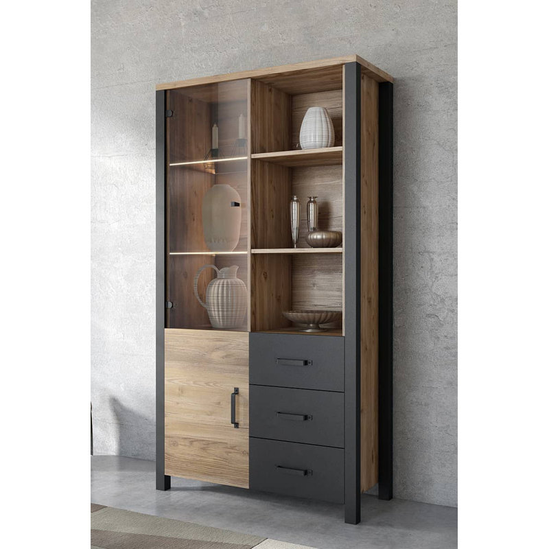 Altti Display Cabinet, Fichte Oak
