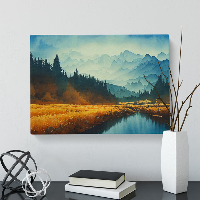 Mountain Forest - Wrapped Canvas