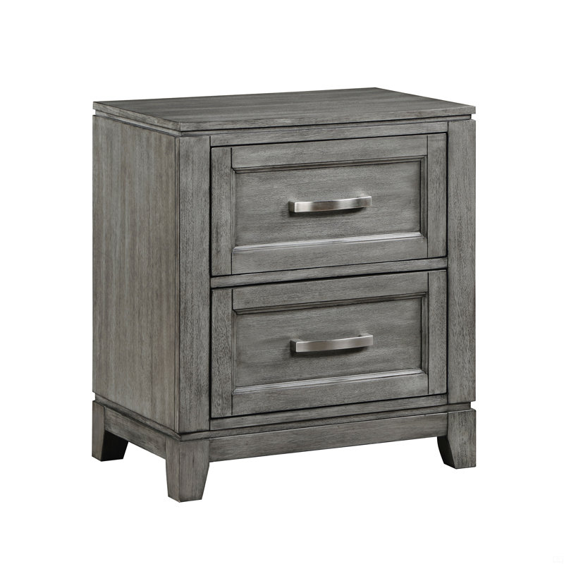 Table de chevet avec 2 tiroirs de rangement