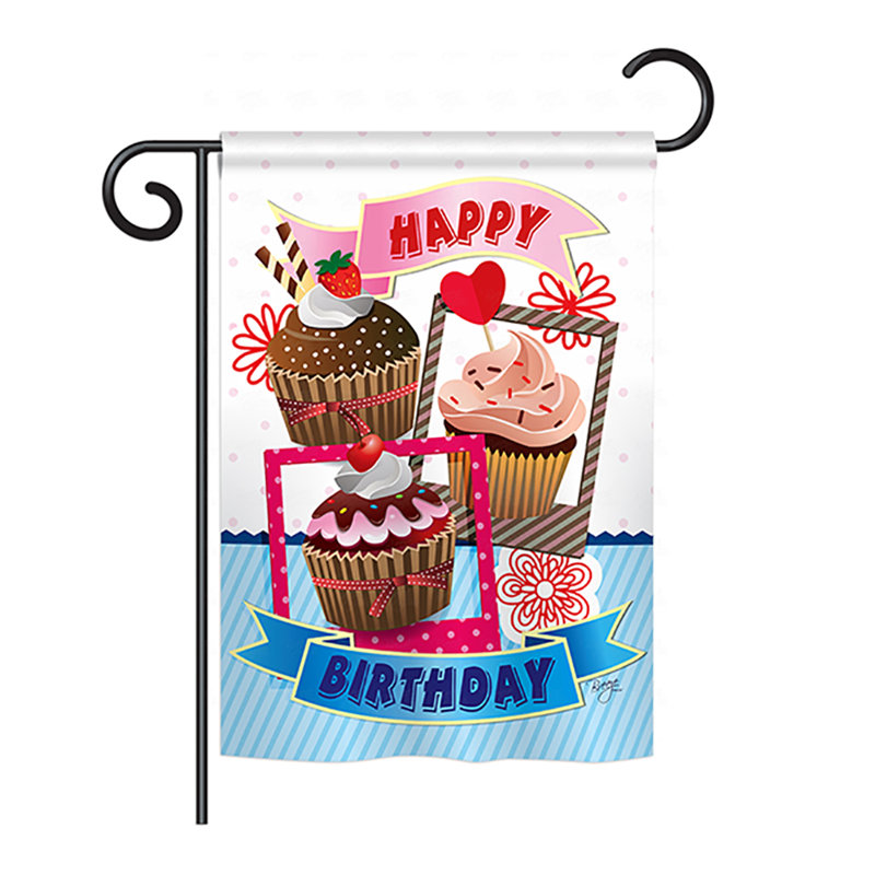 Double Sided Polyester House Flag, 18.5" H x 13" W