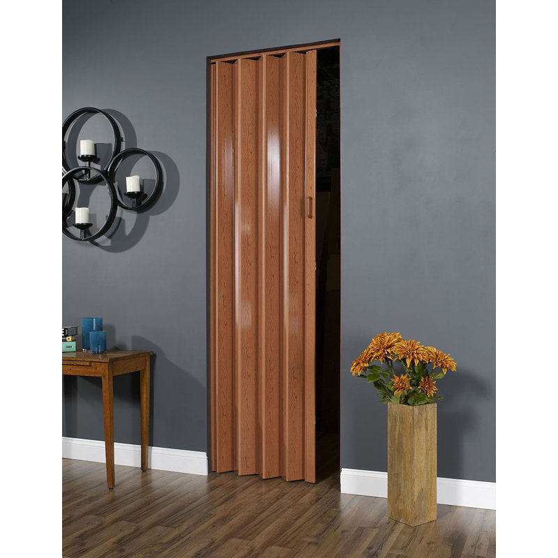 Homestyle Plaza 36” x 80" Accordion Folding Door, Pecan