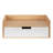 Casiano Poplar Accent Shelf with Drawer-1402375714