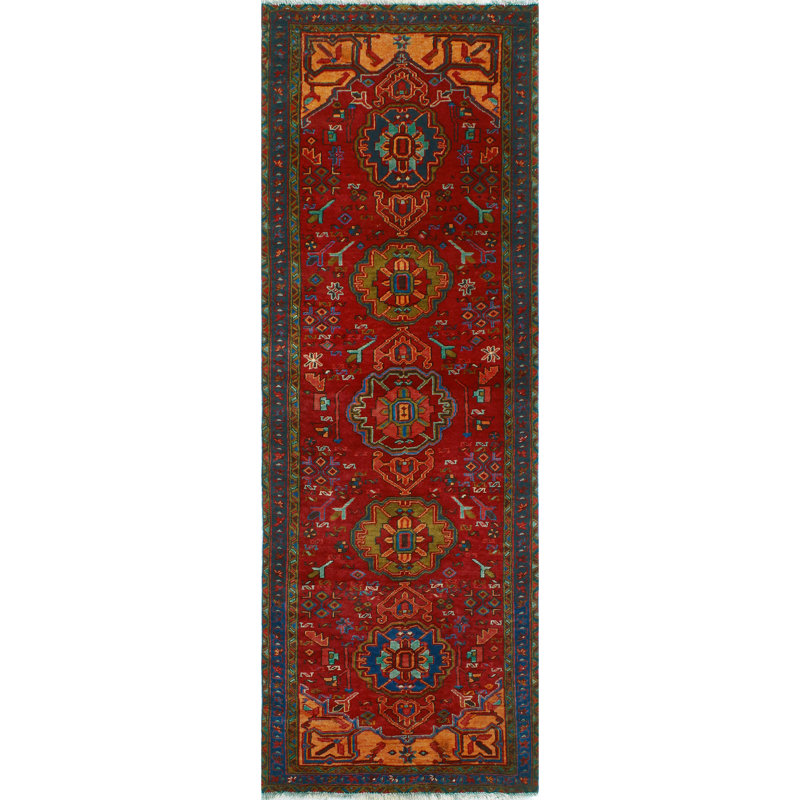 Khylar Distressed Ilyass Red Runner