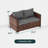 Shawhin 55.5'' Polyethylene (PE) Wicker Outdoor Patio Loveseat-1543825781