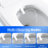 Bidet Toilet With One - Piece Seat, Auto Flush And Open/Close, Heated Seat Adjustable Temperature, Warm Water Wash Dry, Remote Control Function, Sensor Cover, Female Wash, Rear Move Modes, Night