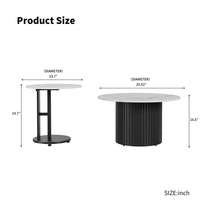 Ensemble de 3 tables basses