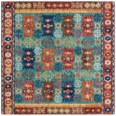 Vahakn Hand Tufted Wool Southwestern Rug