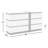 Carilla 58" W 6-Drawer Two-Tone Modern Dresser