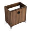 Meuble-lavabo brun 30 po, 2 portes, bois d'ingénierie, matériau de conception américaine