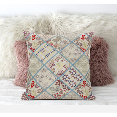 Coussin en suède avec fermeture à glissière Fall Patch