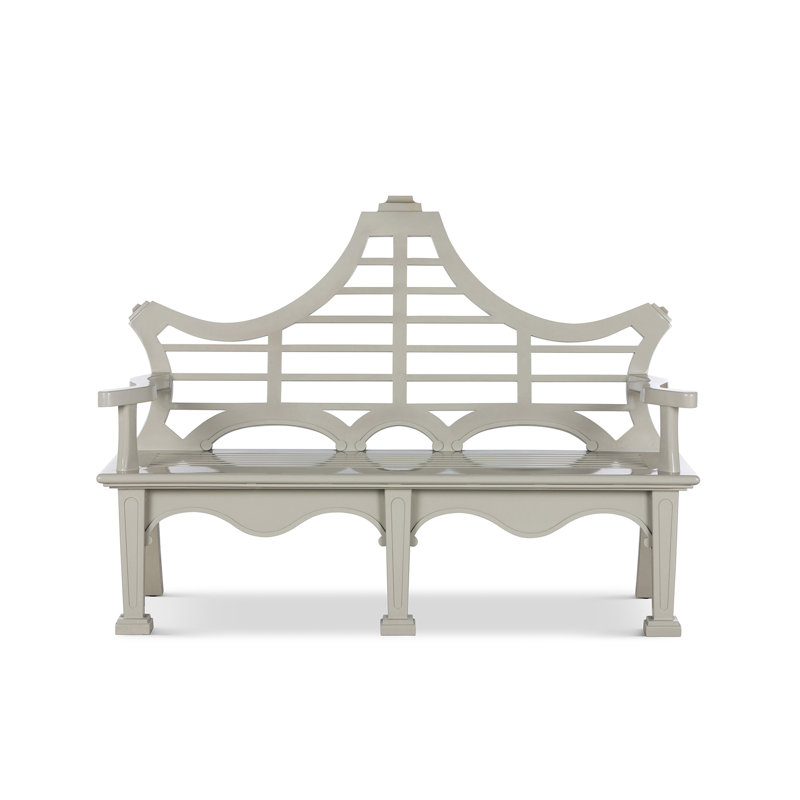 Bay Lake Garden Bench, Jet Black, Khaki