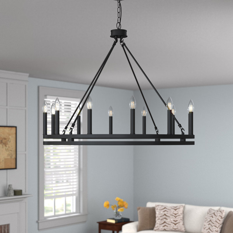 Madalyn 12-Light Chandelier, Ébène